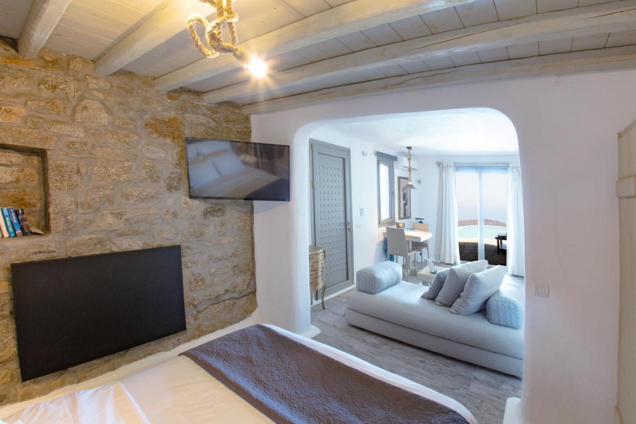 Amallini Suites Mykonos 超级天堂海滩 外观 照片