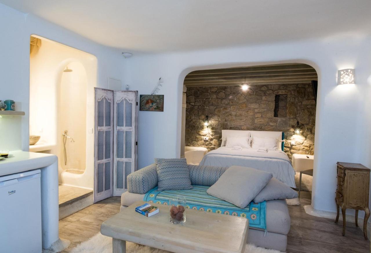 Amallini Suites Mykonos 超级天堂海滩 外观 照片